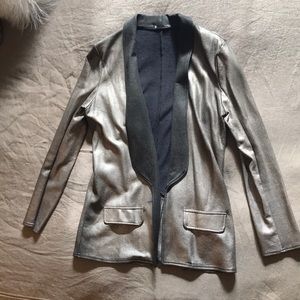 Bronze metallic blazer